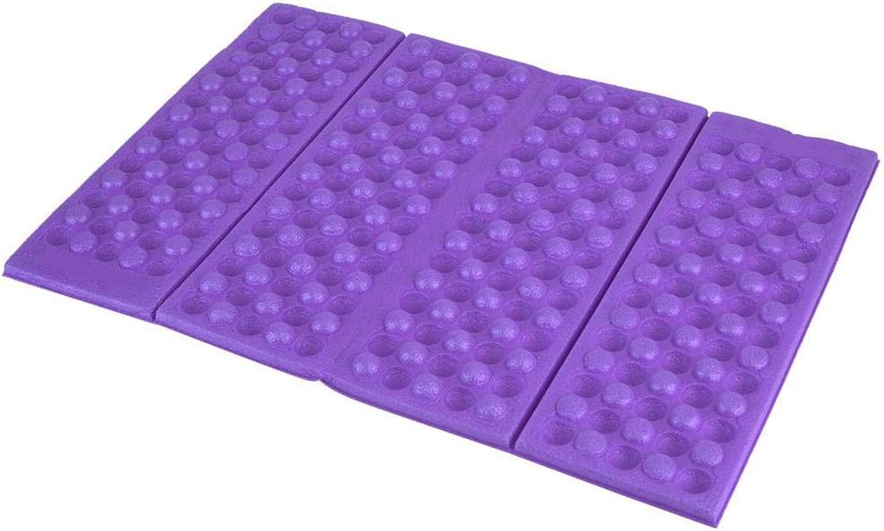 Alomejor Camping Mats Folding Foam Mats Sitting Carpet Seat Cushion for Outdoor Camping Picnic Park(+Black)