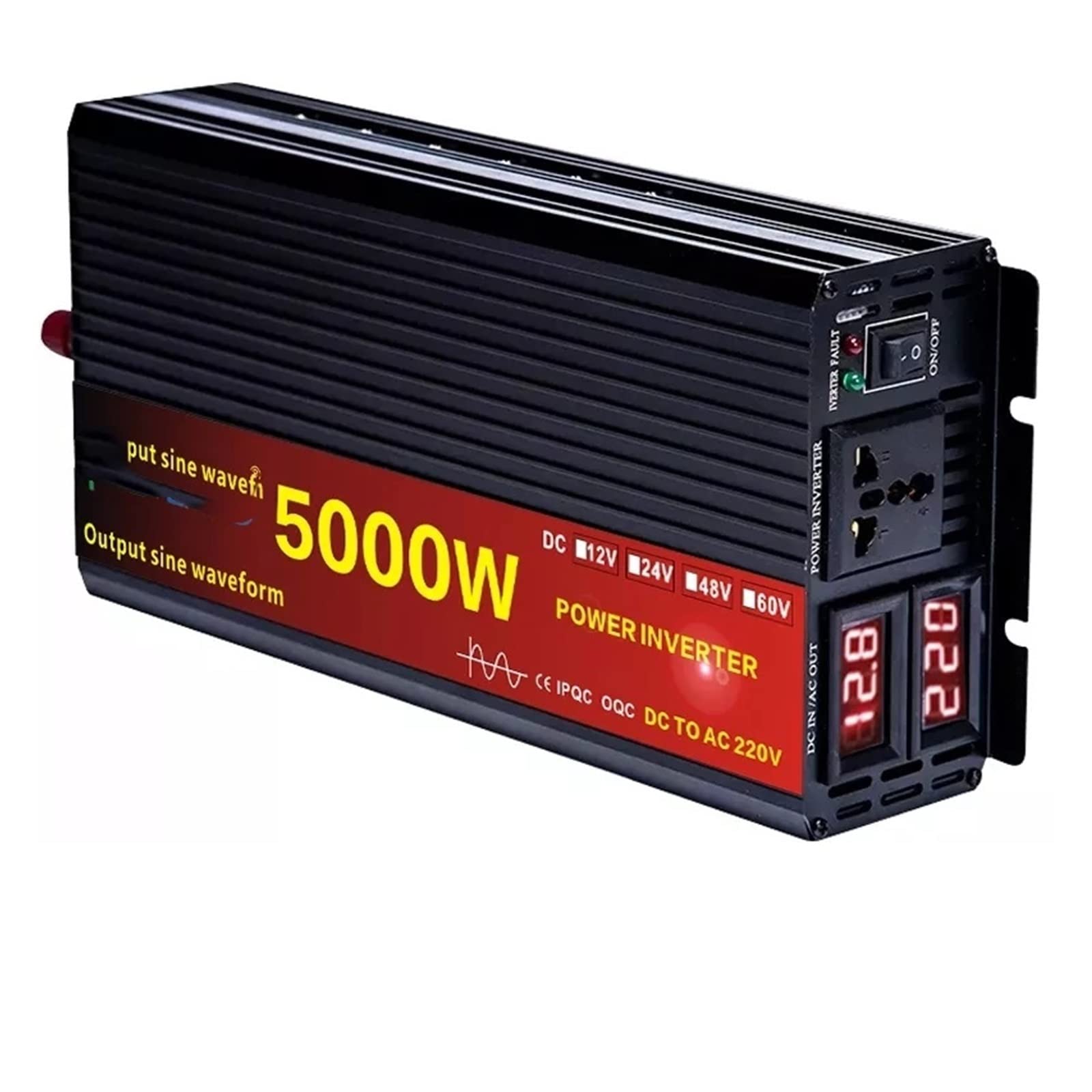 Convertisseur de tension 12V 220V 4000W à onde sinusoïdale pure