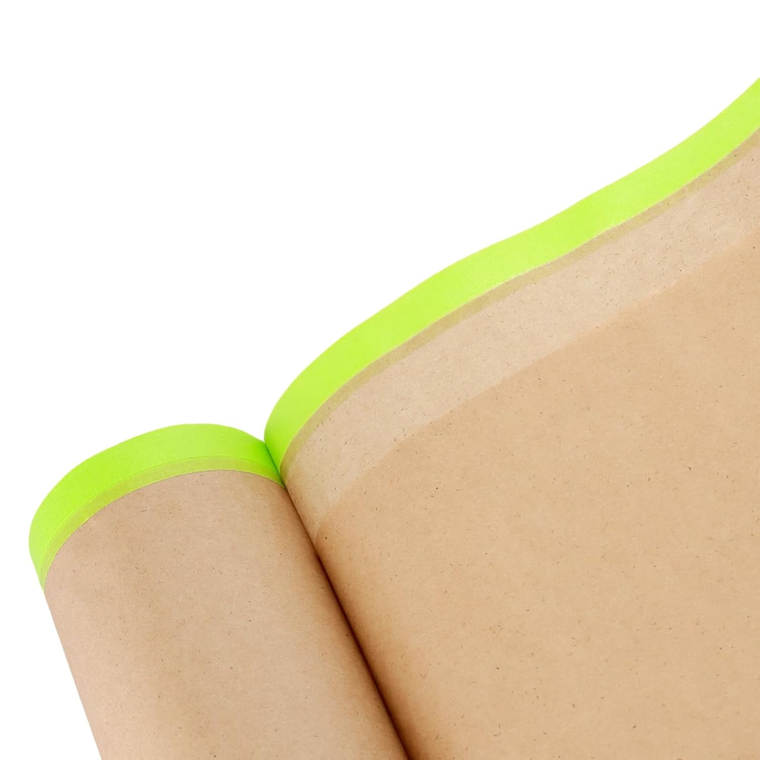 10 Rolls Pre-Taped Masking Paper for Painting - 24 inch x 50 Feet Adhesive Protective Roll, Baseboards Window Frames Auto Body Spray Painting