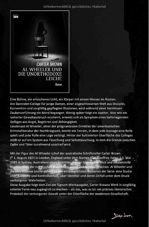 Al Wheeler und die unorthodoxe Leiche: Der Crime-Noir-Klassiker!
