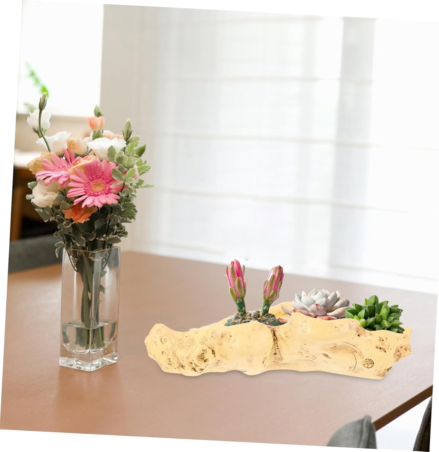 Resin Tree Root Flowerpot Outdoor Artificial Plants Succulents Pots Decorative Plant Pot Garden Decor