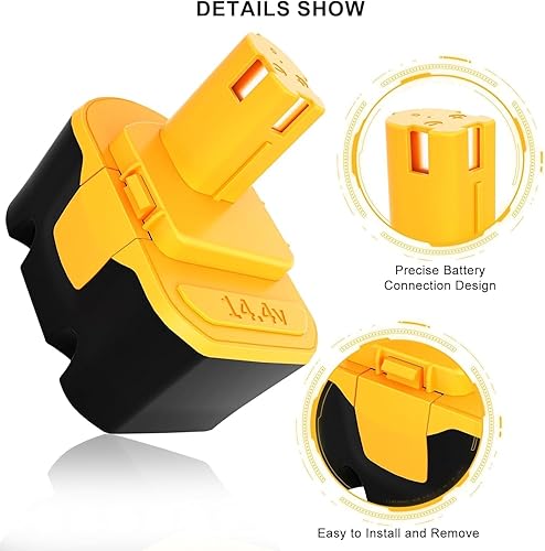 Miniatura 2 de Batería de iones de litio mejorada de 2000 mAh para Ryobi de 14.4 V, repuesto para P102 P103 P108, compatible con herramientas eléctricas