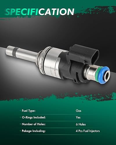 Miniatura 391 de Inyectores de combustible SCITOO de 4 agujeros aptos para 2006-2009 para Volvo para C70 2.5L, 2001-2003 2005-2009 para Volvo para S60 2.4L