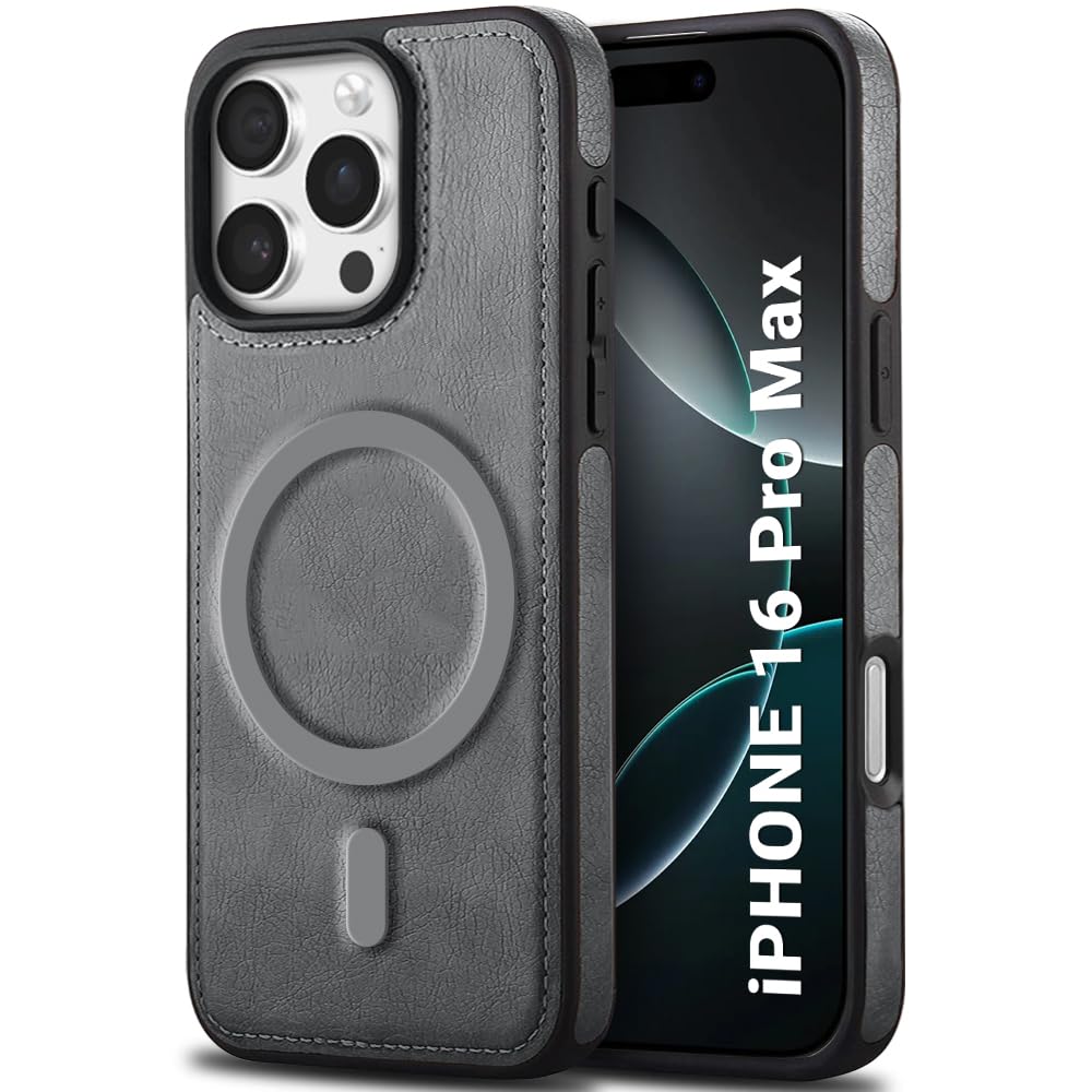 TheGiftKart Genuine Leather Finish Back Cover Case for iPhone 16 Pro Max | ShockProof Design | Raised Edges for Camera & Screen Protection | Stunning Minimalist Design Case (MagSafe Compatible, Brown) — Amazon image 12