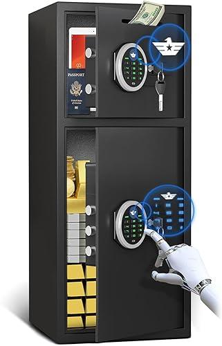 Miniatura 14 de 6.0 Pies Cúbicos Caja de Seguridad para el Hogar Extra Grande Caja de Seguridad Ignífuga e Impermeable, Caja de Seguridad Digital para el Hogar con