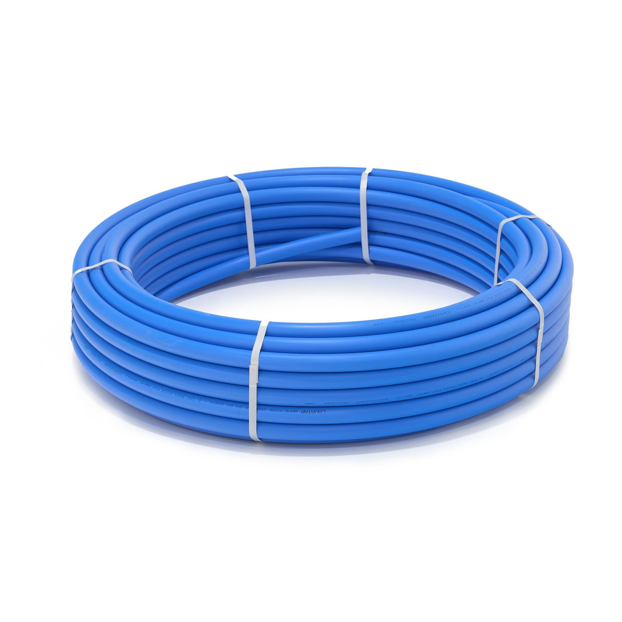 MDPE Pipe Mains Water Supply Medium Density Polyethylene, Blue, Plastic Water Pipe Underground Agriculture Polytunnel Tube Water Hose (20mm, 50M)