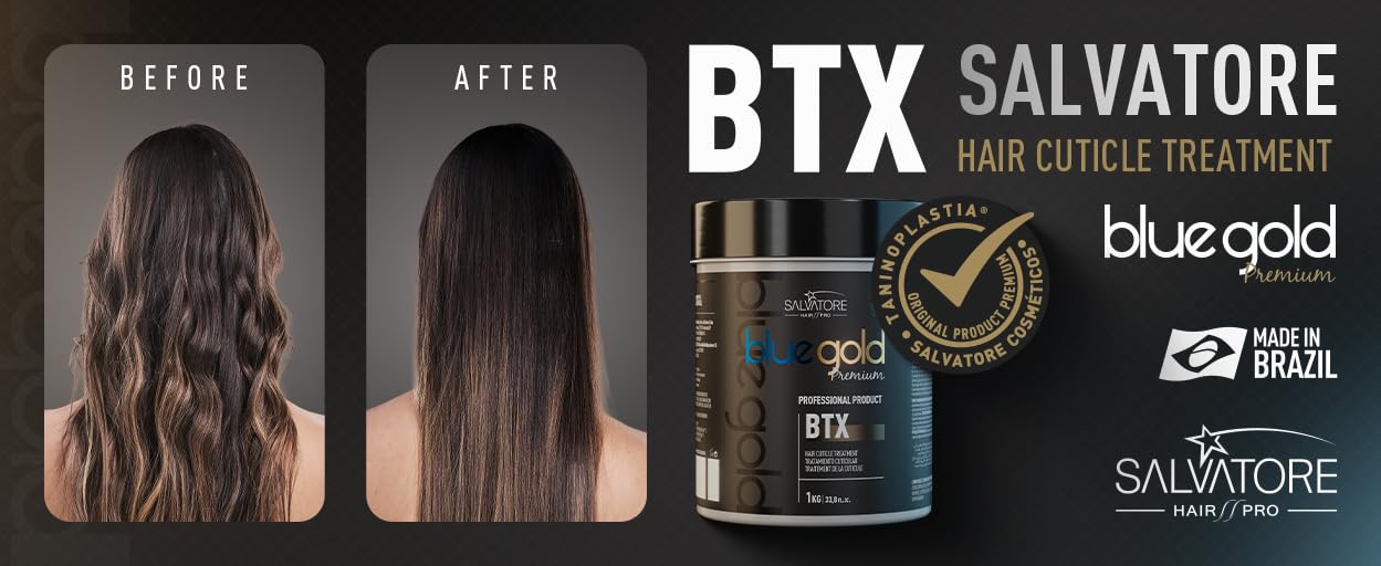 Salvatore Blue Gold Premium BTX, profesjonalna pielęgnacja skórek włosów, 1 kg