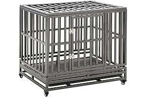 KELIXU 38" Heavy Duty Tough Dog Crate, Large Dog Cage