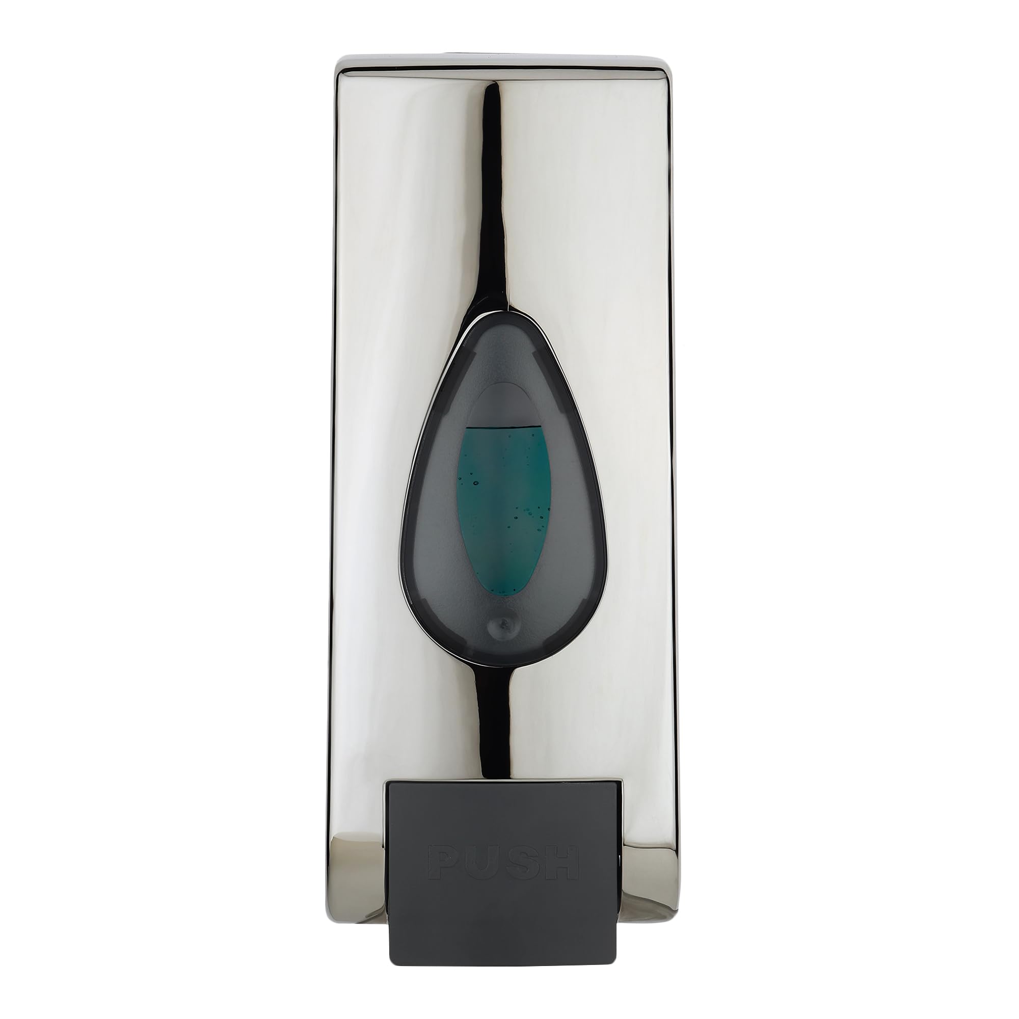 Bath Guru Multipurpose Soap Dispenser Wall Mounted ABS Shampoo Lotion Sanitizer Dispenser for Bathroom (350 Ml, Push Chrome)