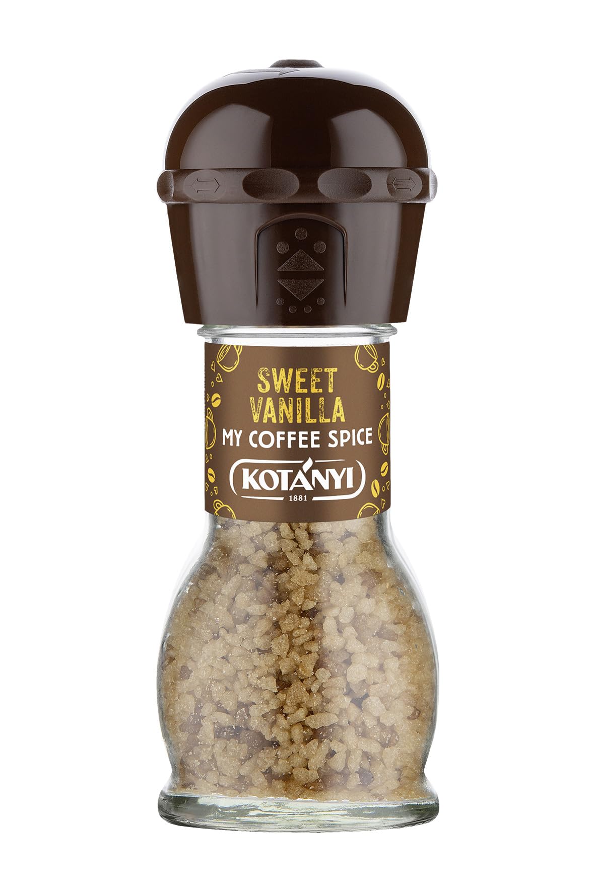 KOTÁNYI Vanilla Dream - charaktervoller Vanillegeschmack, Als Topping und raffiniertes Kaffeegewürz, Mühle 53g