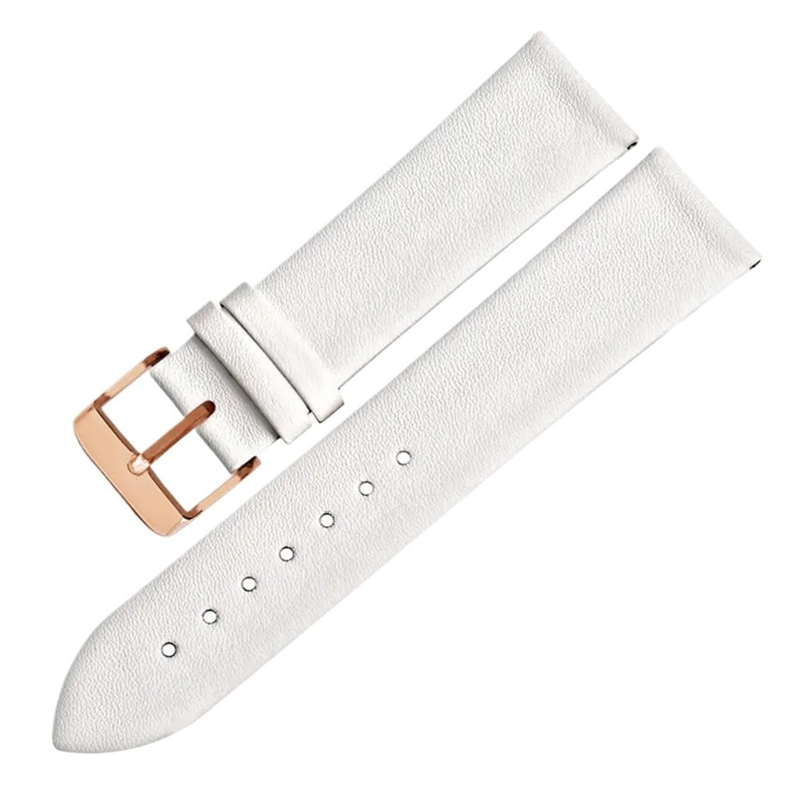 Genérico NASUNJIA Correas De Reloj Finas Sin Textura, Correa Cuero Suave 12, 14 Y 16 Mm