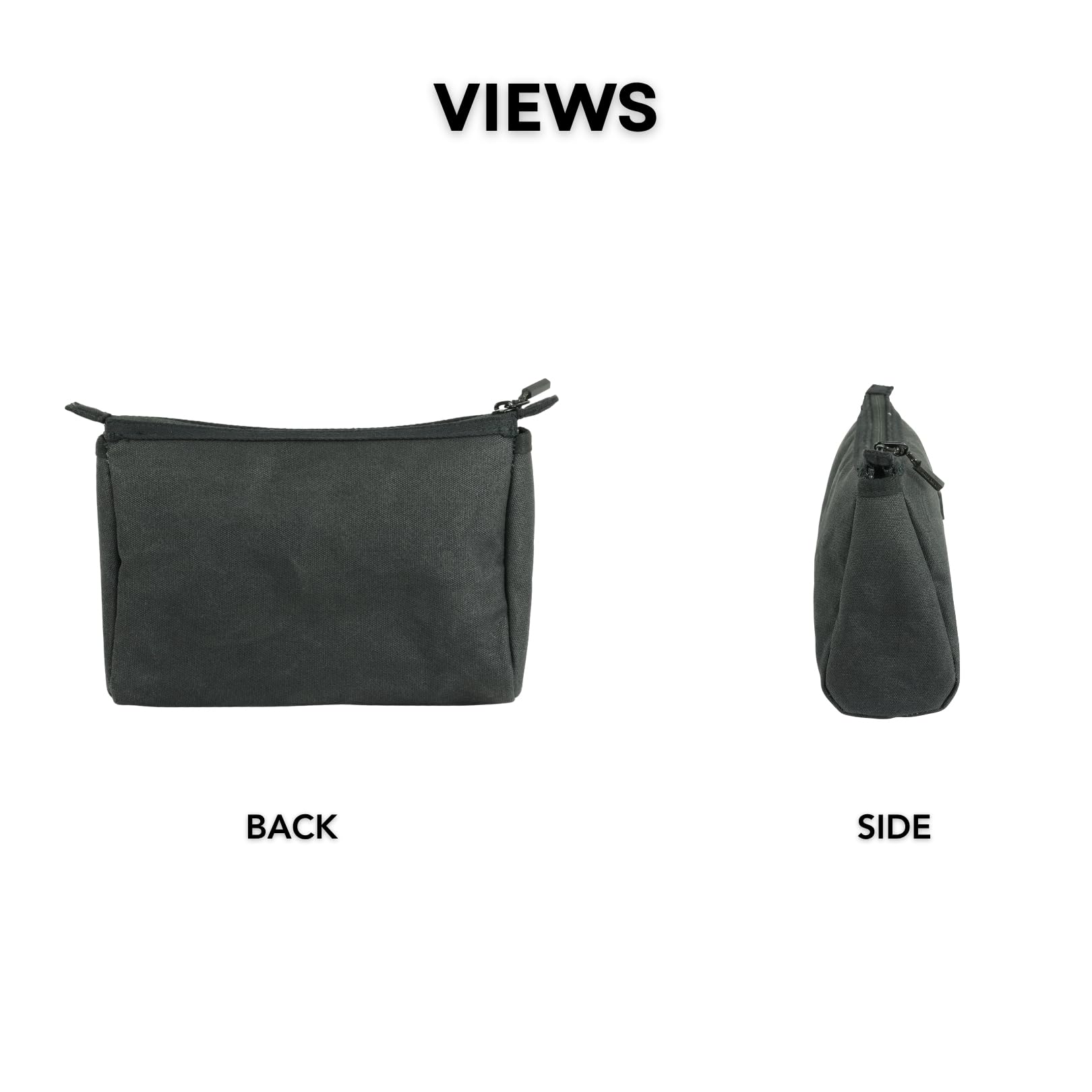 ARMORO Easy Pouch - Durable Canvas Organizer with YKK Zipper, Compact Pouch for Gadgets, Cables, and Personal Items (Sand) 1