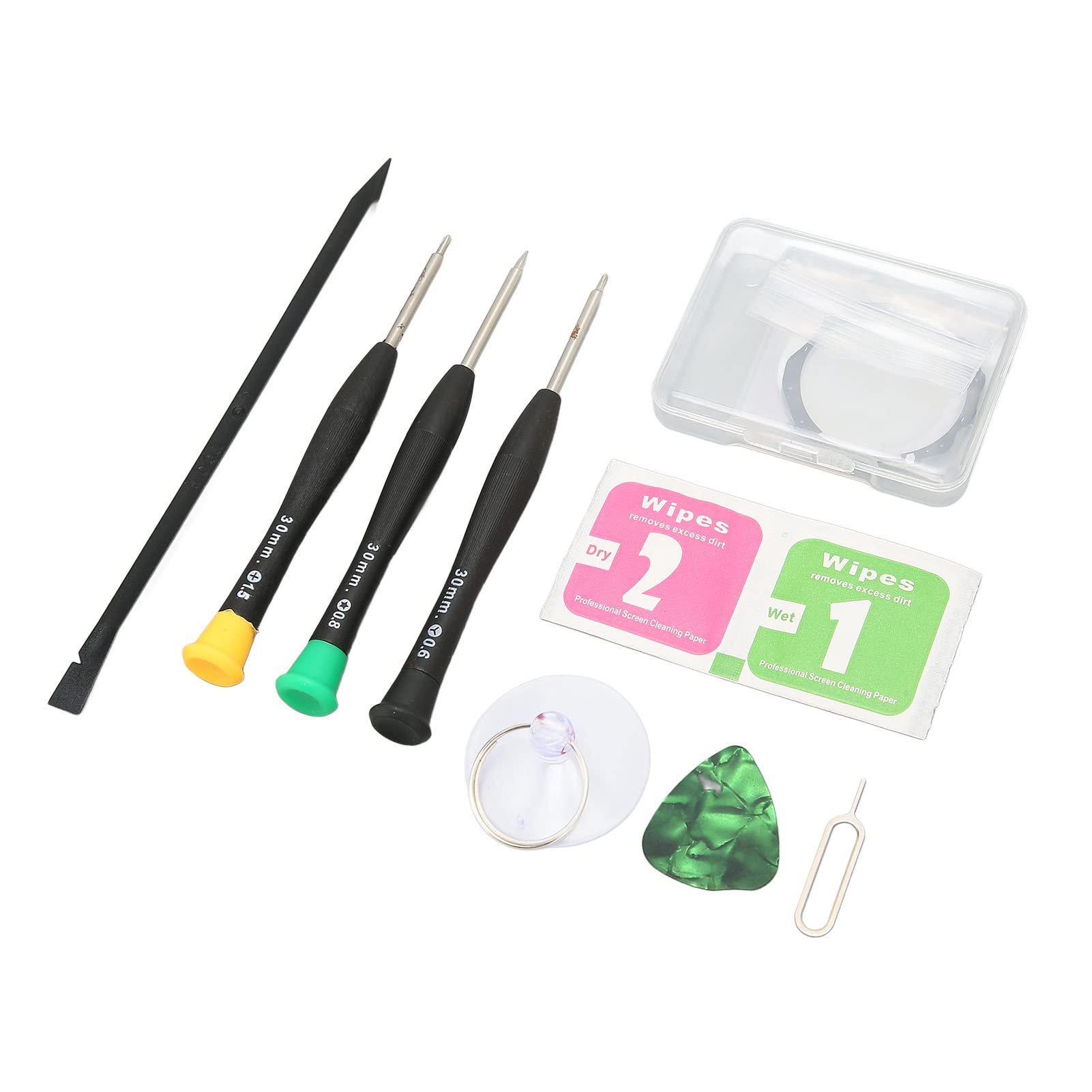 Kit de repuesto de lente de cristal frontal de reloj, resistente al desgaste, revestimiento oleofóbico duradero, kit de reparación de lente frontal para reloj