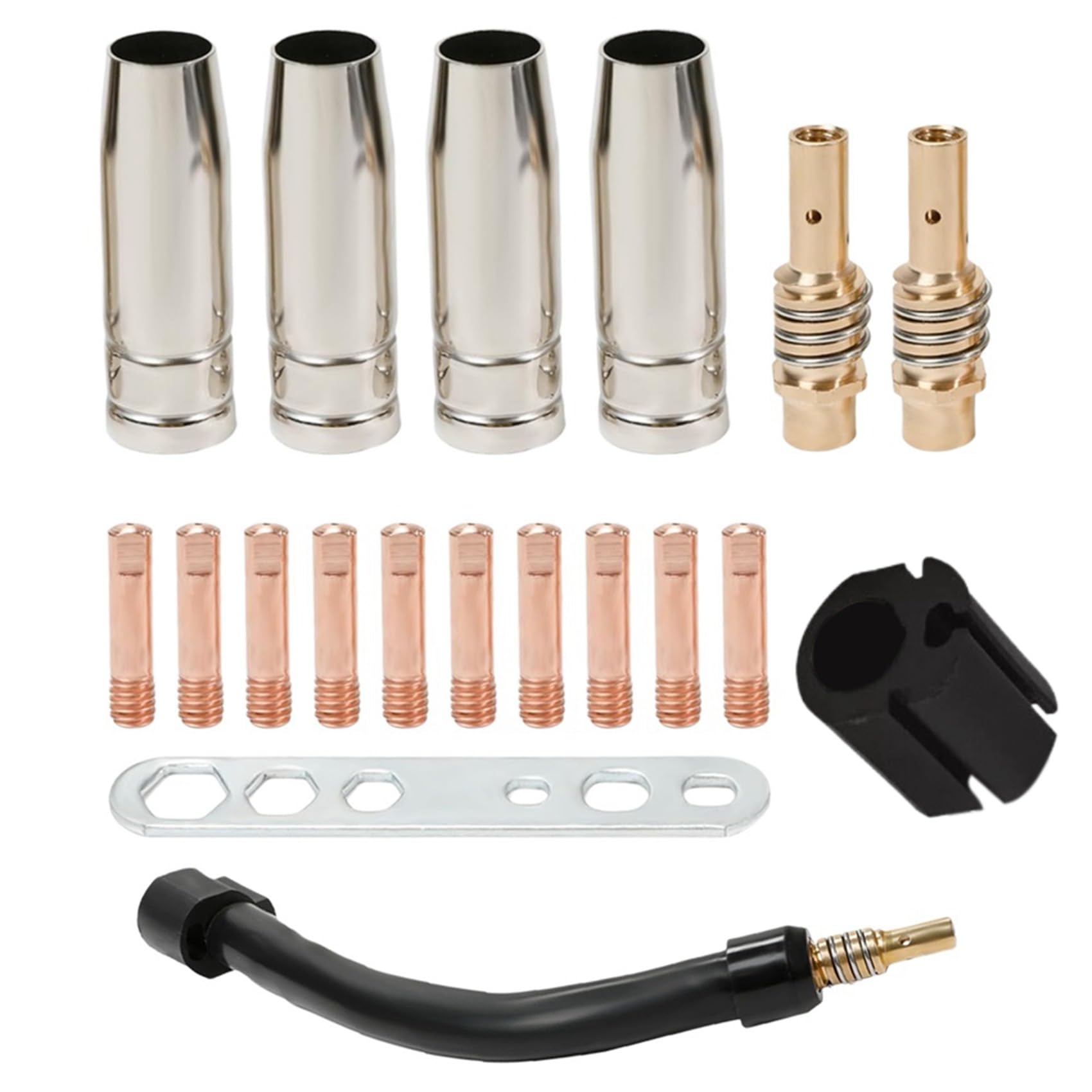 Wesafrae 0.8Mm Flexible Mig Welding Neck, Flexible Mig Welder Extension Kits, Flexible Mig Extension For Mb15 15Ak Mig Welding