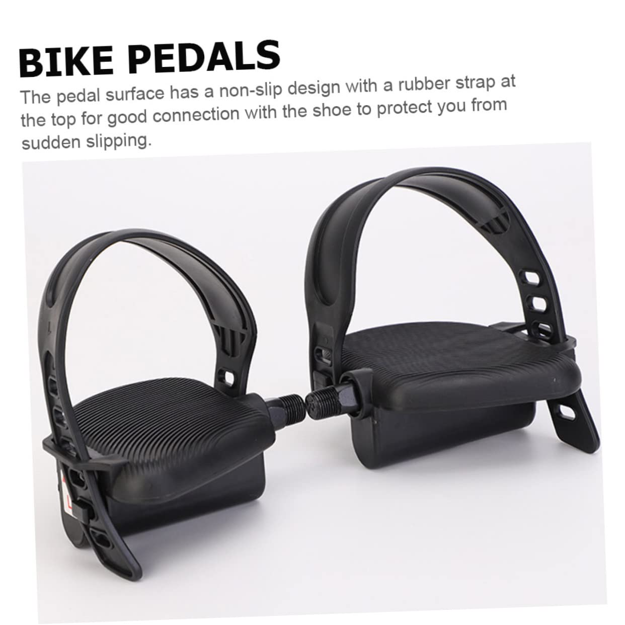 BESPORTBLE Fahrradpedale Design Rutschfestem für Verstellbaren Gummiriemen und Ersatz mit Reparatur Heimtrainer im Mountainbike Outdoor Bereich
