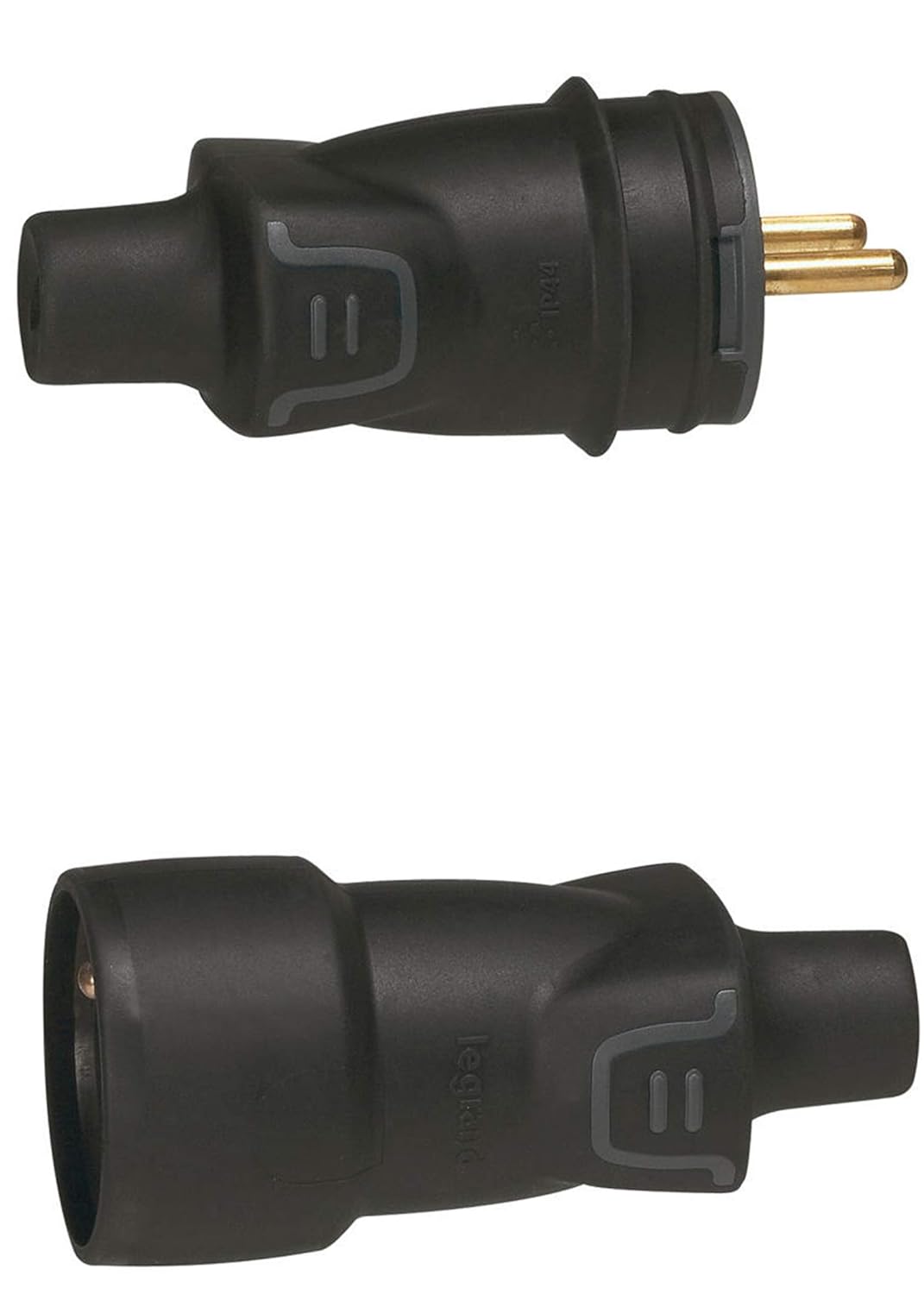 Legrand 50445 and 50446 2Pin Electrical Plug with Earth Black or