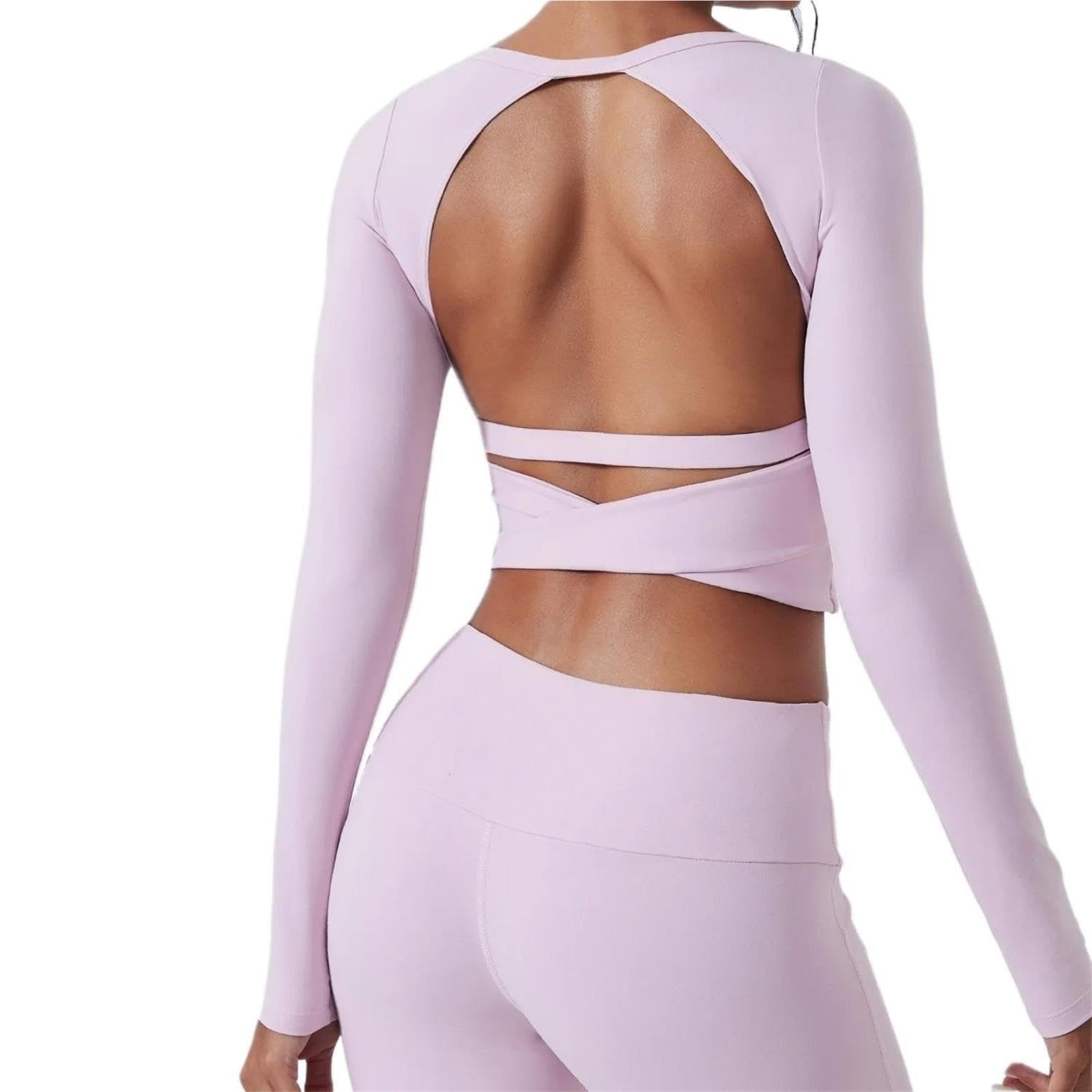 Camisas Yoga Camiseta Deportiva Top Ajustado Que Forma Espalda