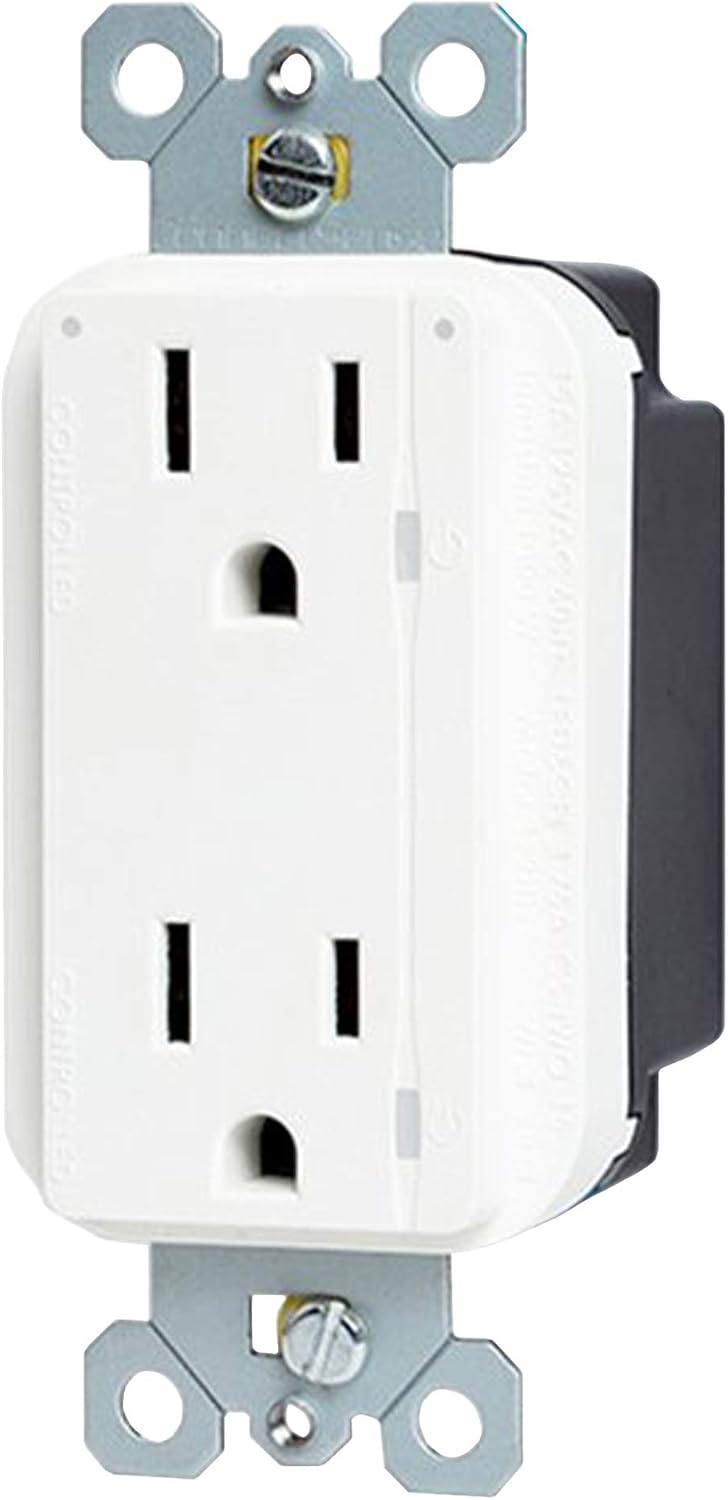 Black Friday - 50% OFF ConnectSense Smart In-Wall Outlet, WiFi Connected Electrical Smart Wall Socket That's Compatible With Amazon Alexa, Apple HomeKit Siri and Google Assistant (15A)
