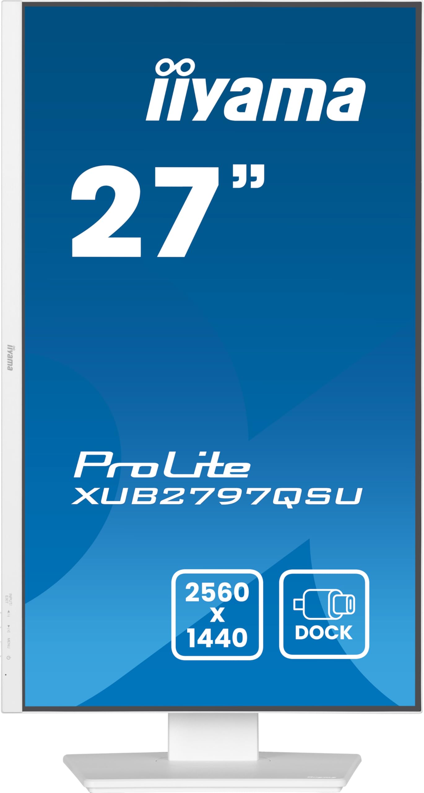 iiyama Ecran Prolite XUB2797QSU-W2, 27" Slim, IPS, 2560x1440@100Hz, 1ms, 300cd, 1300:1, HDMI/DP/USB, Haut-parleurs, réglable en Hauteur + Pivot, VESA 100x100, i-Style, Garantie 5 Ans sur site