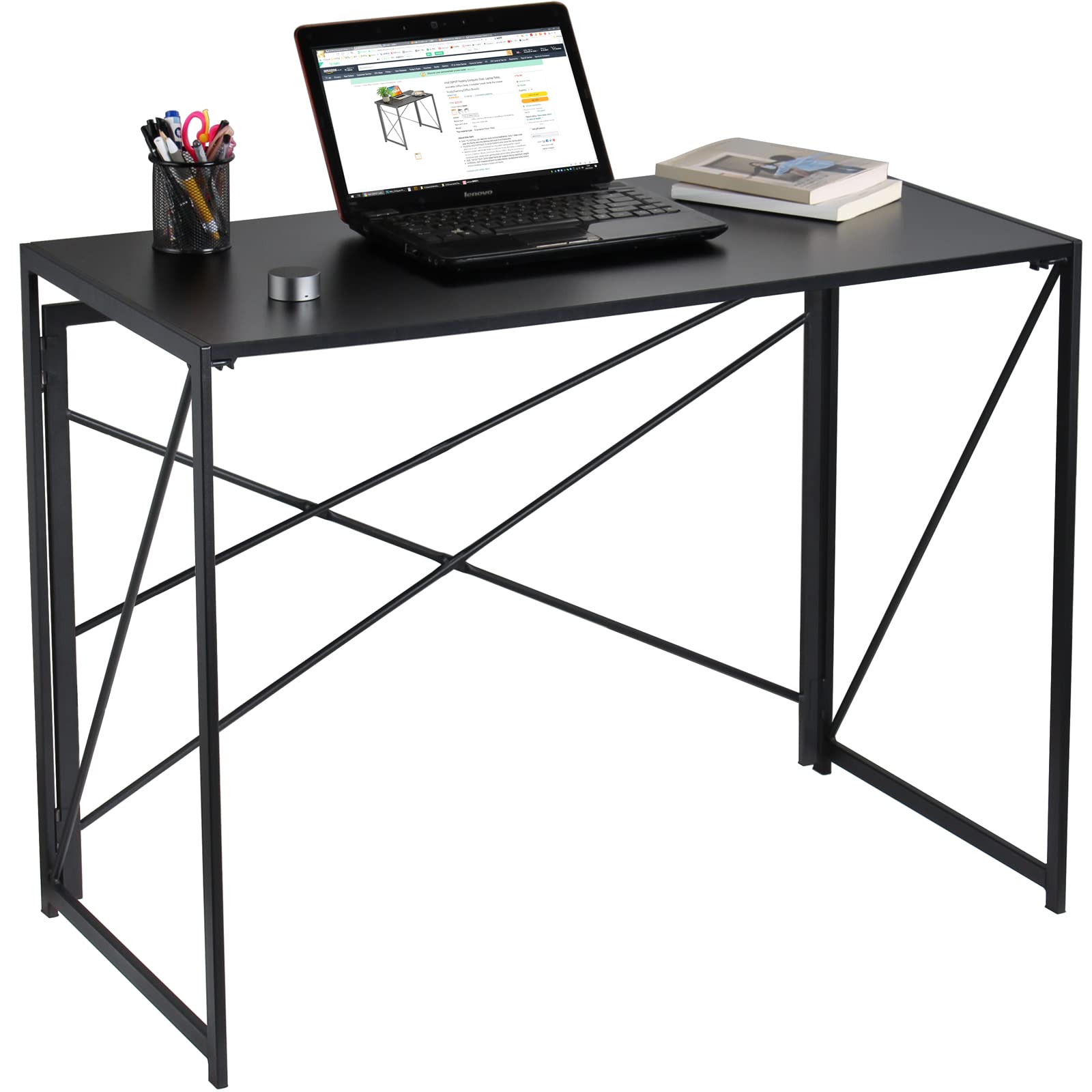 Buy Anji DEPOT Folding Computer Desk, Laptop Table, Portable Office