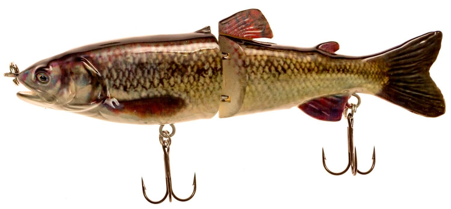 7" RF Glider Glide Bait Bass Musky Striper Fishing Big Lure Multi Jointed Shad Trout Kits Slow Sinking