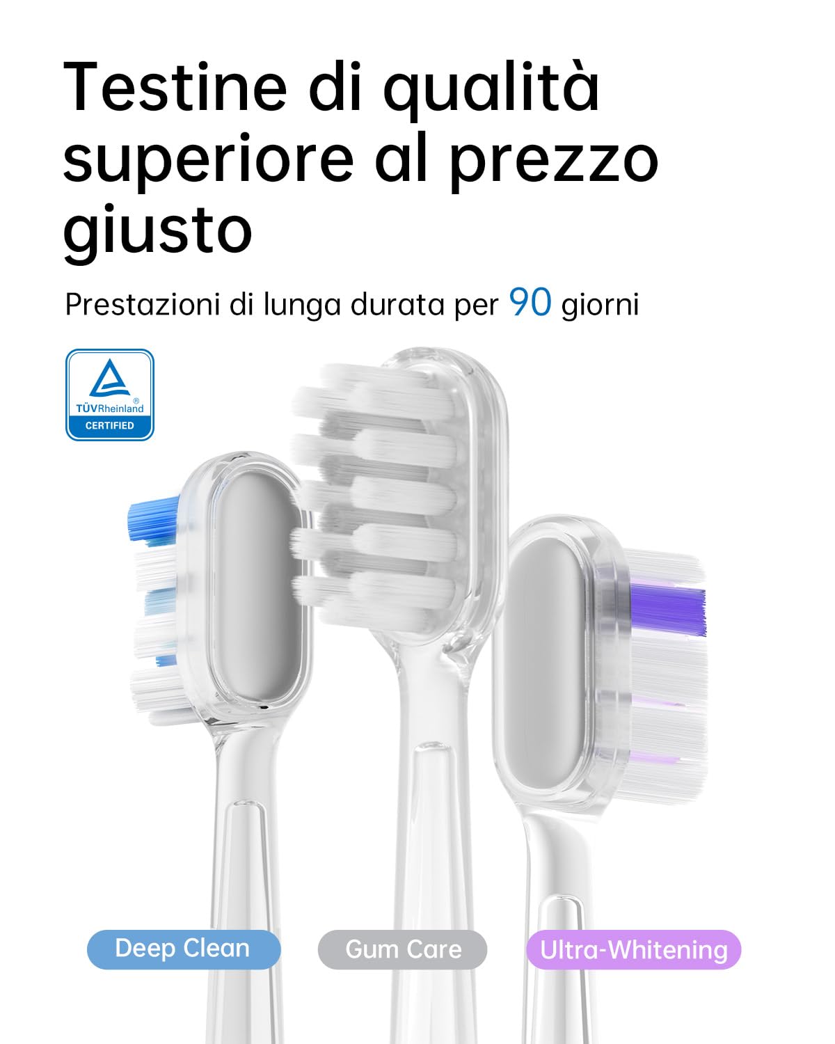 Laifen Wave Spazzolino elettrico, spazzolino elettrico sonico oscillante con 3 testine, spazzolino da viaggio magnetico ricaricabile impermeabile IPX7 (ABS Rosa)