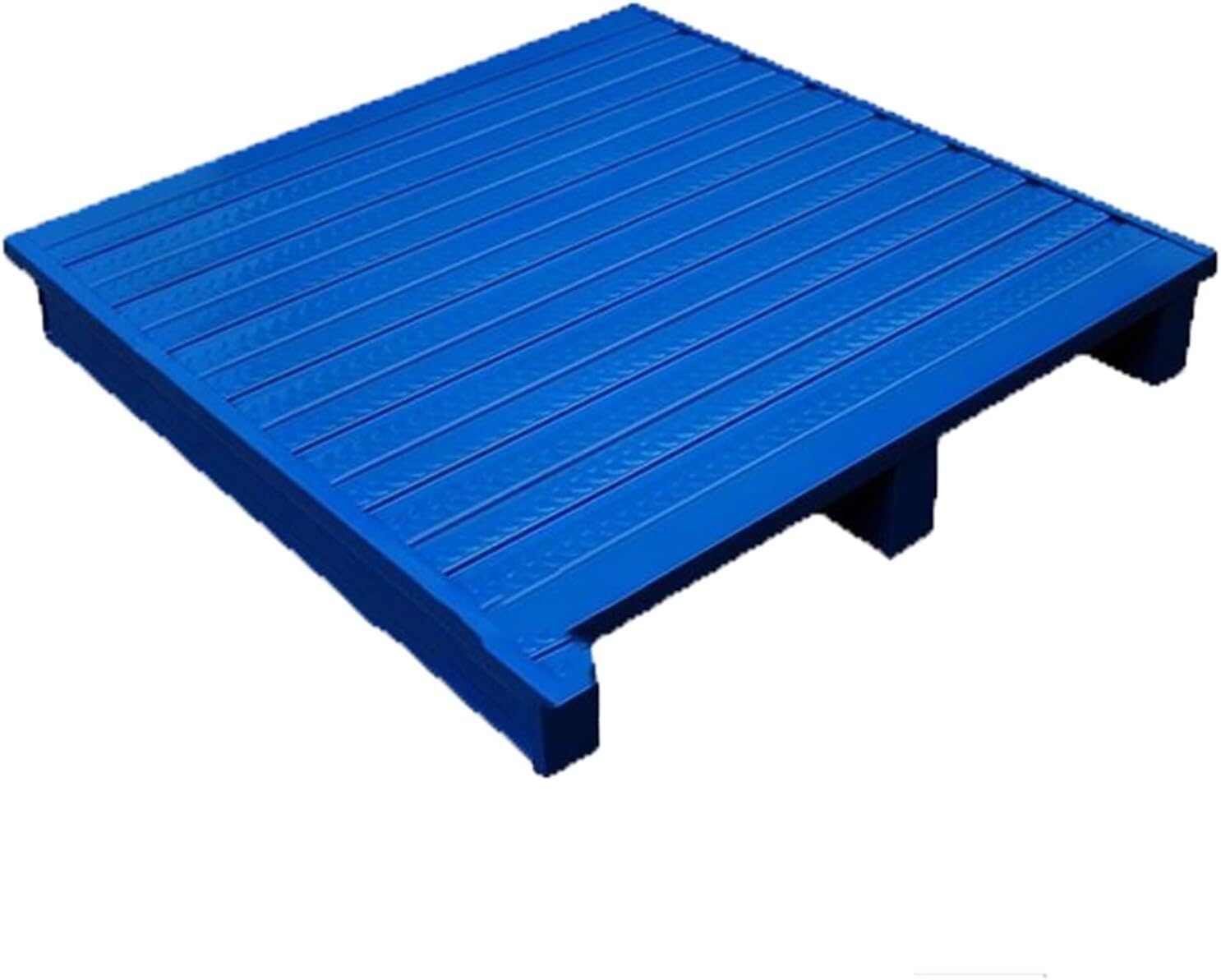Material nuevo de alta capacidad de carga Plataforma de almacenamiento de acero for palés de gran capacidad de carga for supermercados, plataforma de metal resistente for almacenamiento en sótanos húm
