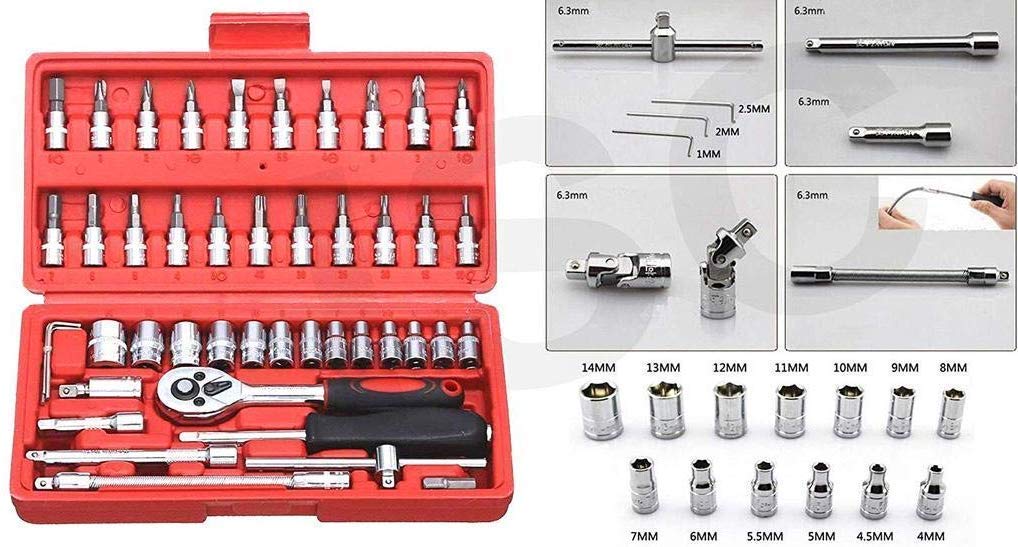 ORIGINAL MART 12-in-1 Household and Electrical Repair Full Tool Kit Set for Emergency Uses (Green) 3