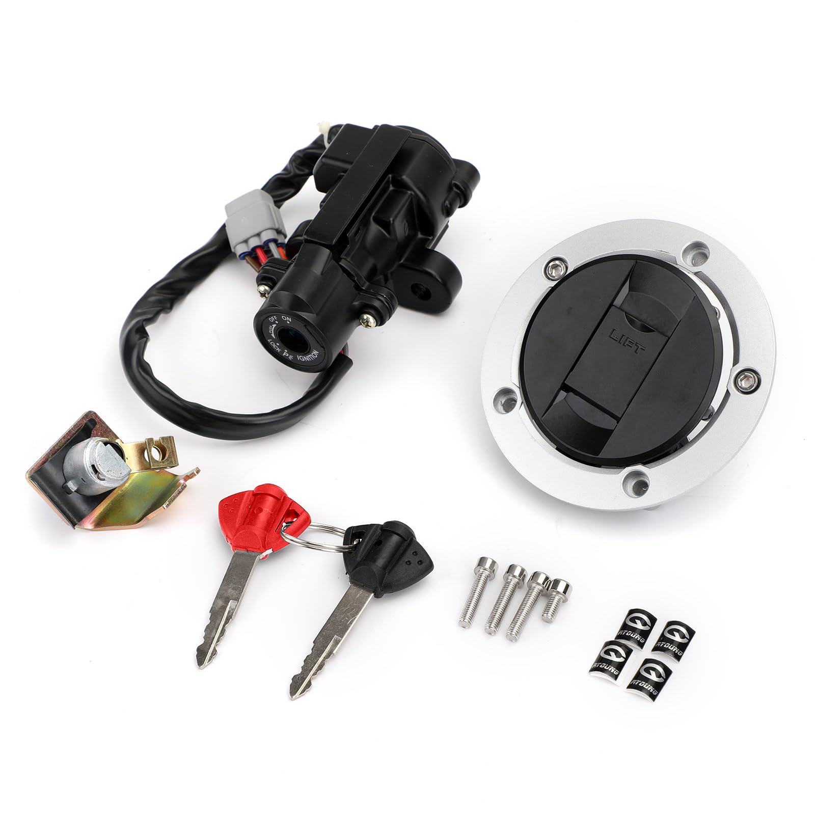 Amazon.com: Artudatech Ignition Switch Fuel Gas Cap Seat Lock Keys