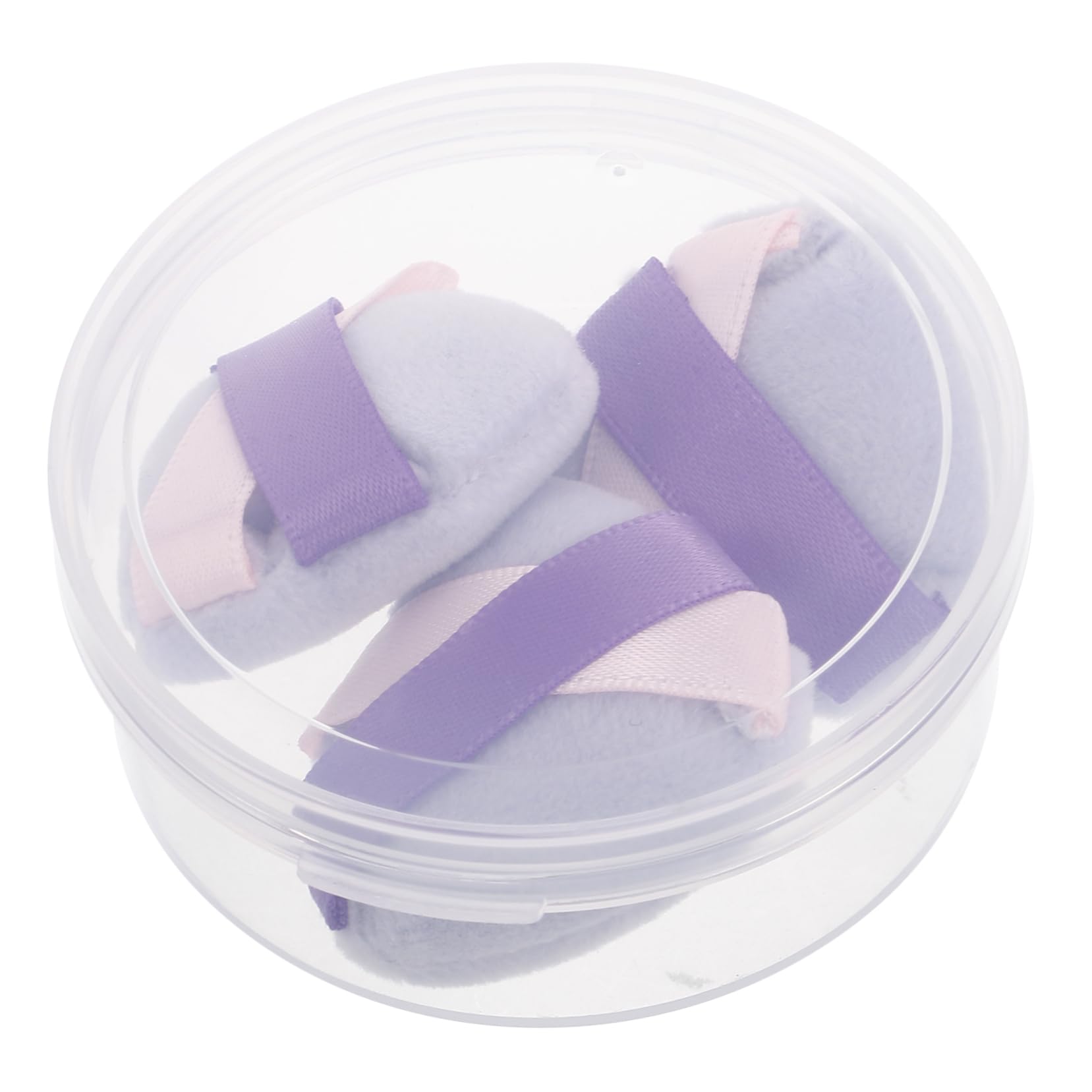 Healeved 3pcs Compact Foundation Powder Puff Set Triangle Heart Shape for Blending Cosmetics Travel Daily Use