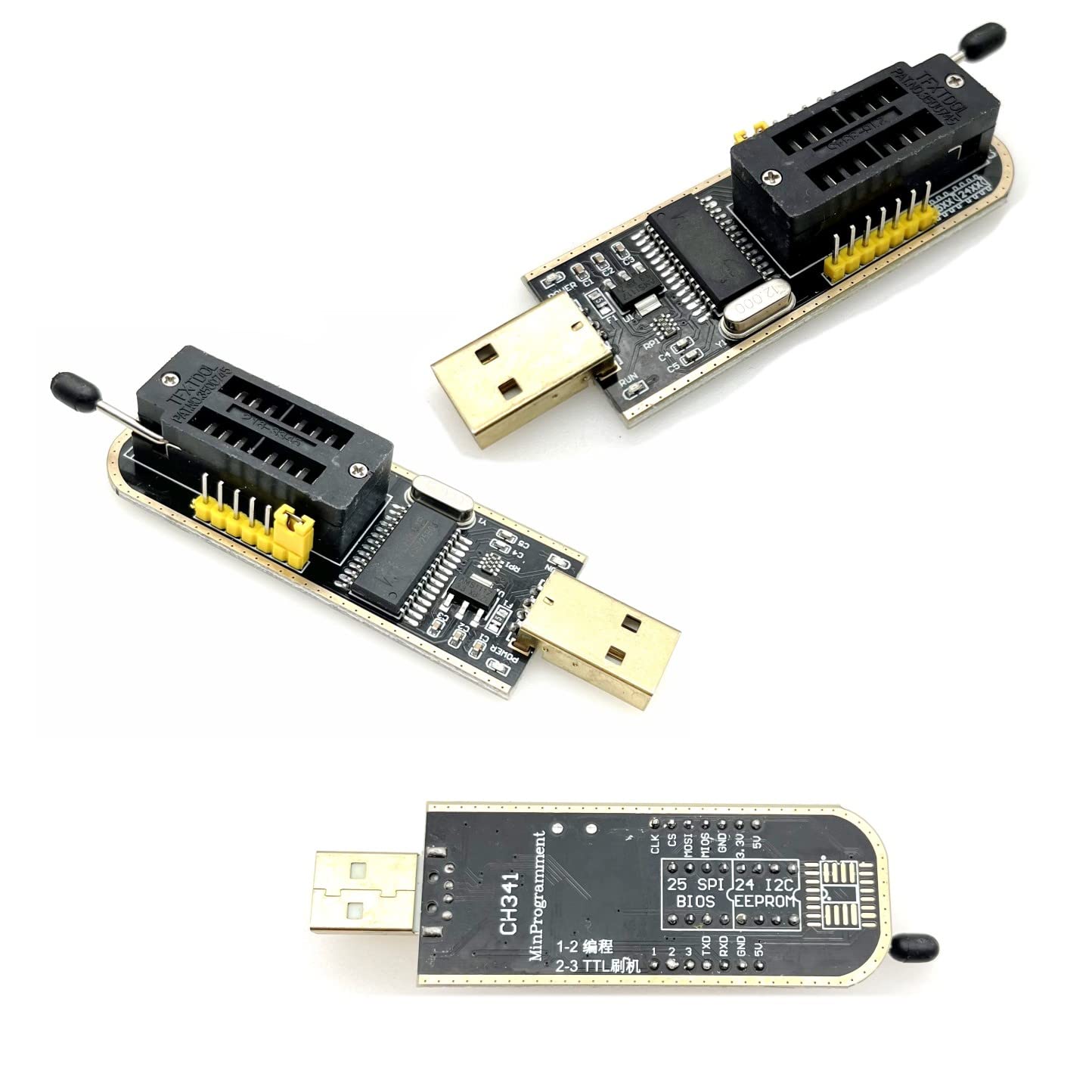 Snapklik.com : JZK Routing USB Programmer CH341A Writer LCD Flash For ...