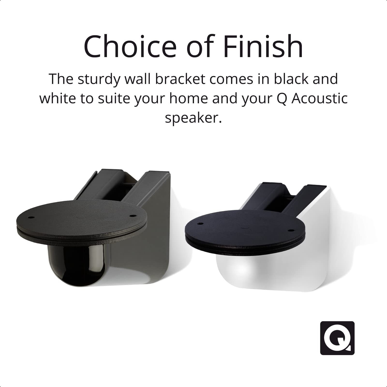 Q Acoustics Q WB75 Blanc - Support Mural d'Enceintes (la pièce)