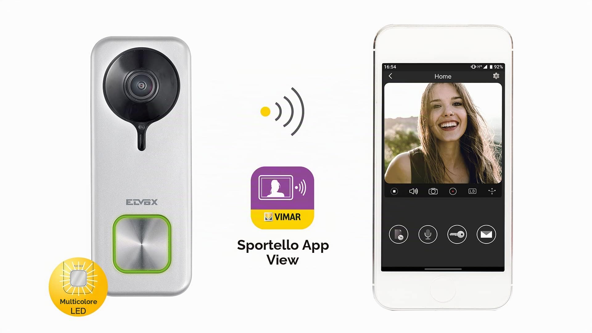VIMAR K40965 Kit Doorbell parete,Grigio, Solo movimento