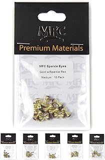 Montana Fly Company Sparkle Dumbbell Eyes - Black Nickel w/ Blue - Medium