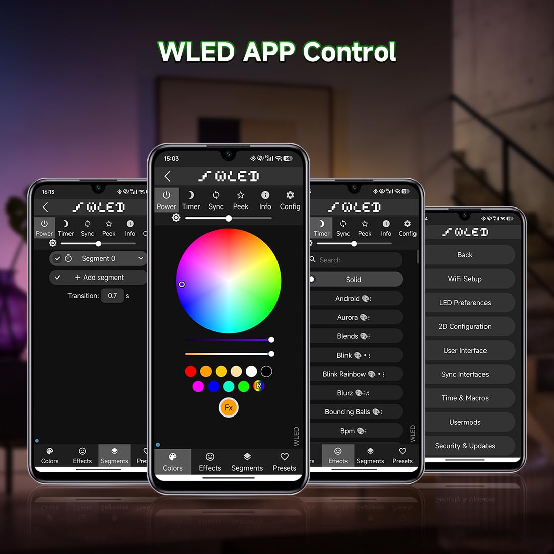 BTF-LIGHTING ESP32 WLED SP805E 2.4G Wi-Fi muzyka sterownik LED