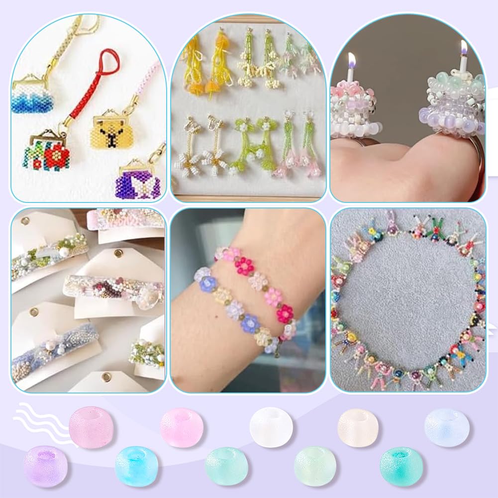 Amazon.com: PH PandaHall 6600pcs 10 Candy Color 2mm Seed Beads, 12