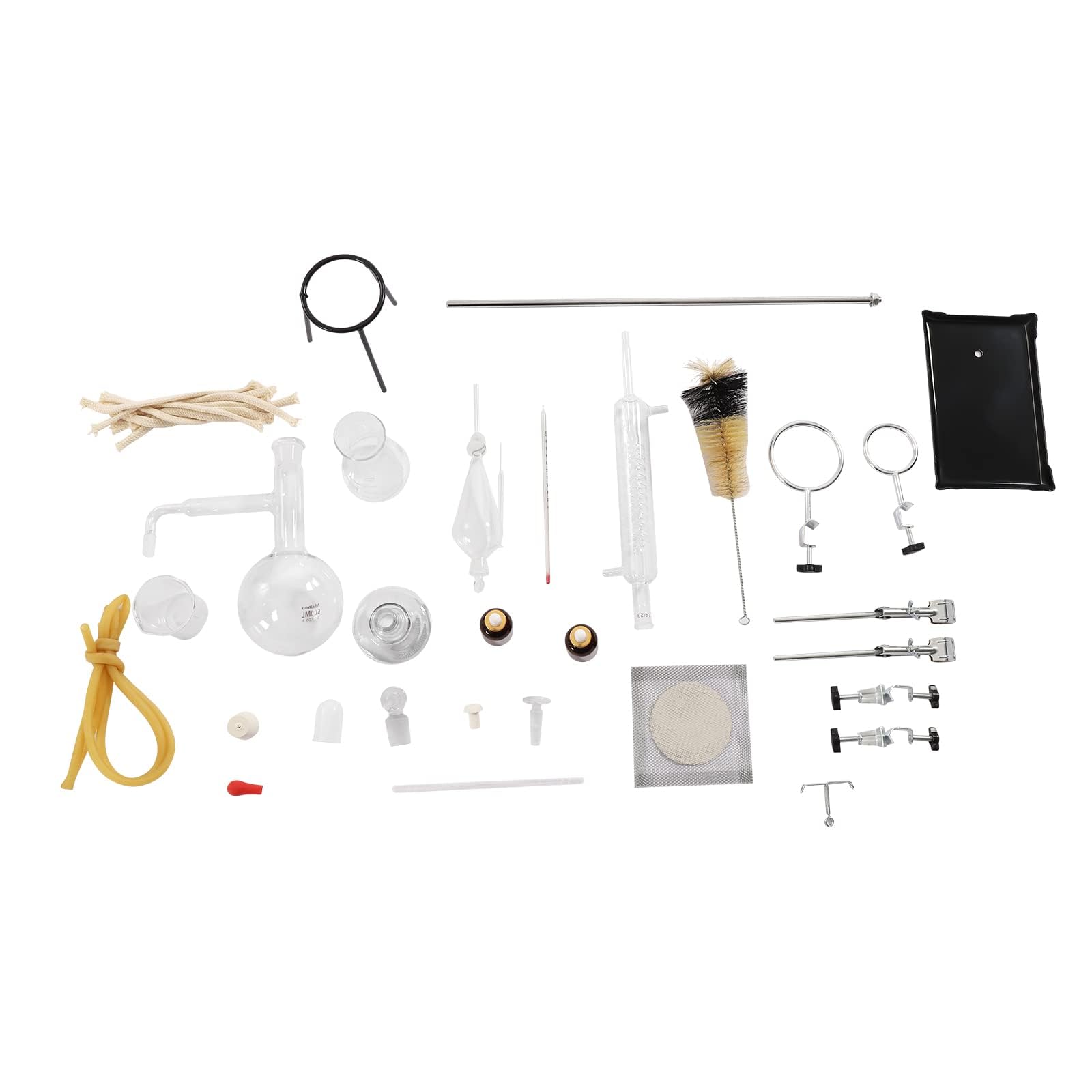 Aparato De Destilación De Laboratorio, Aparato De Destilación De Extracción De Aceite Esencial De Laboratorio De 500 Ml, Kit De Cristalería De Laboratorio De Química, Para Destilación, Separación