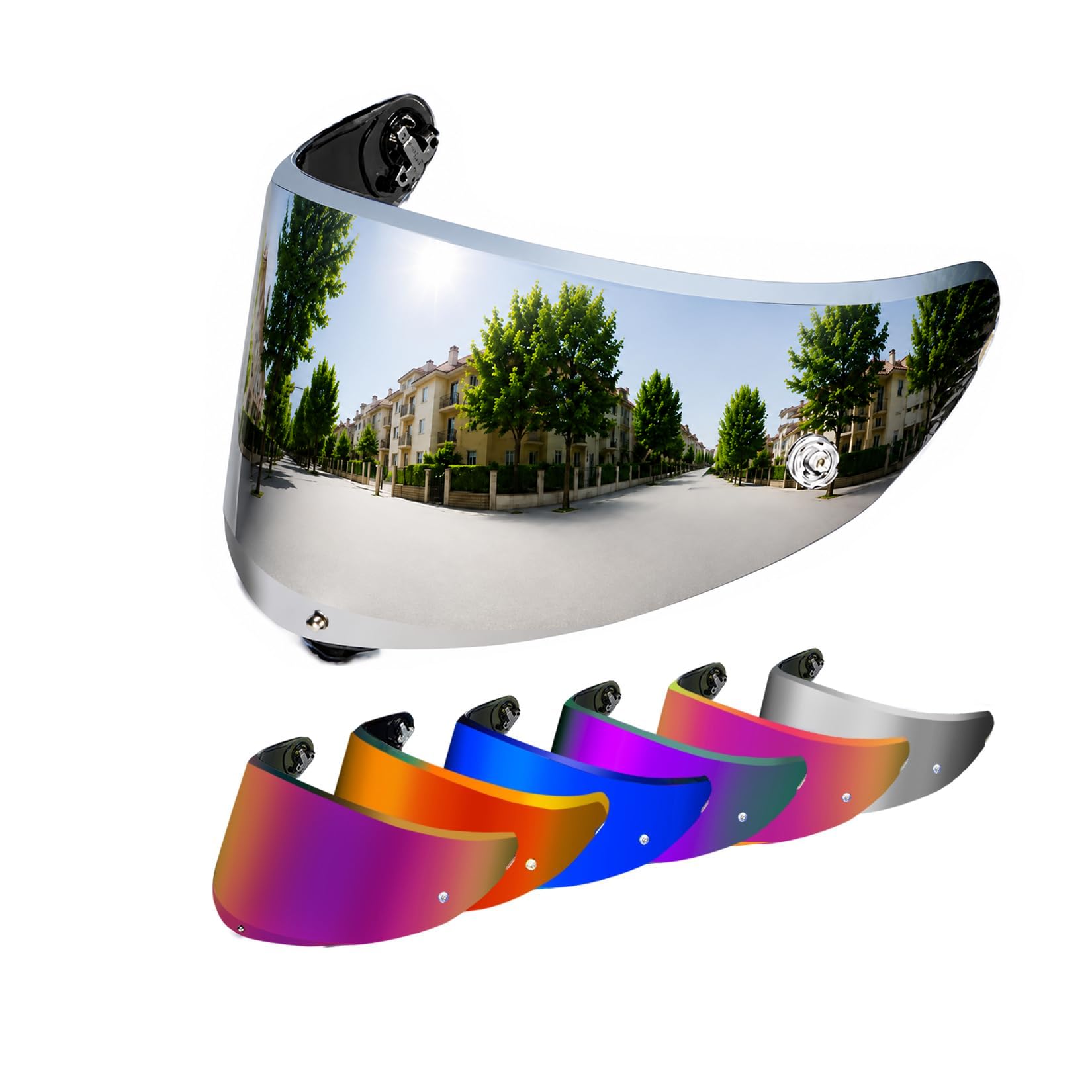 Photo 1 of PSLER Motorcycle Helmet Visor for K6 K6s - Silver Mirror