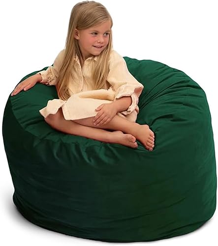 Miniatura 19 de ULTIMATE SACK Sillón tipo puf de 3 pies, puf de gran tamaño para adultos, cómodo sillón tipo puf, sofá tipo puf para tumbarse, sofá tipo puf para