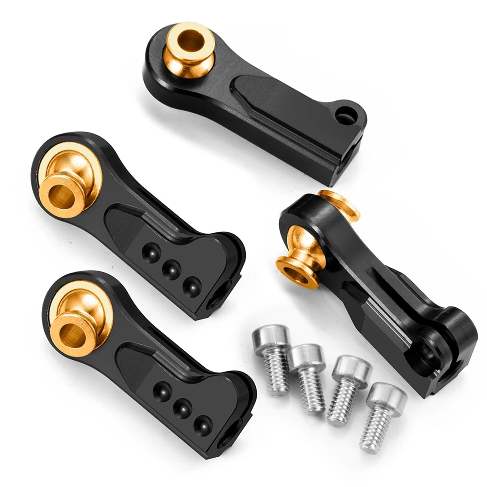 Alomejor Kit Accessoires Décoratifs Pour RC Crawler échelle 1/10 Et 1/12 - Rétroviseurs, Grilles, Poignées, Charnières En Métal Et Plastique