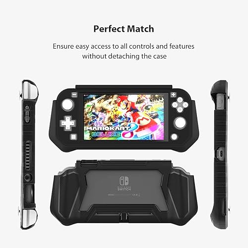 Vista 2 de FIWWAT Switch Lite - Funda protectora para Nintendo Switch Lite, compatible con Nintendo Lite, protector de pantalla, funda de agarre de mano