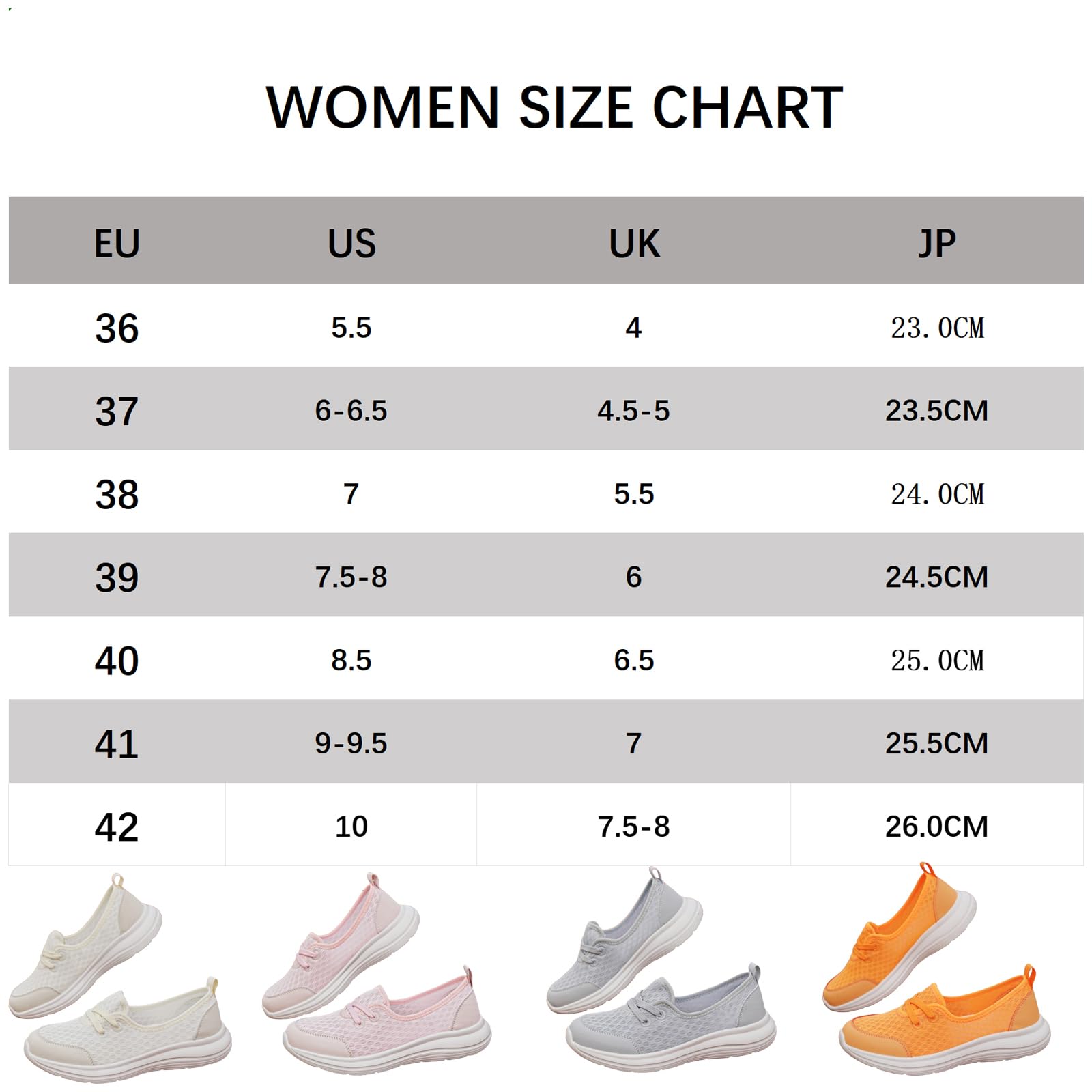 Women's Casual Lightweight Soft Sole Mesh Comfort Orthopedic Shoes, 2024 New Walking Slip On Flats with Arch Support (Beige, Adult, Women, 6, Numeric Range, US Footwear Size System, 6.5, Medium)