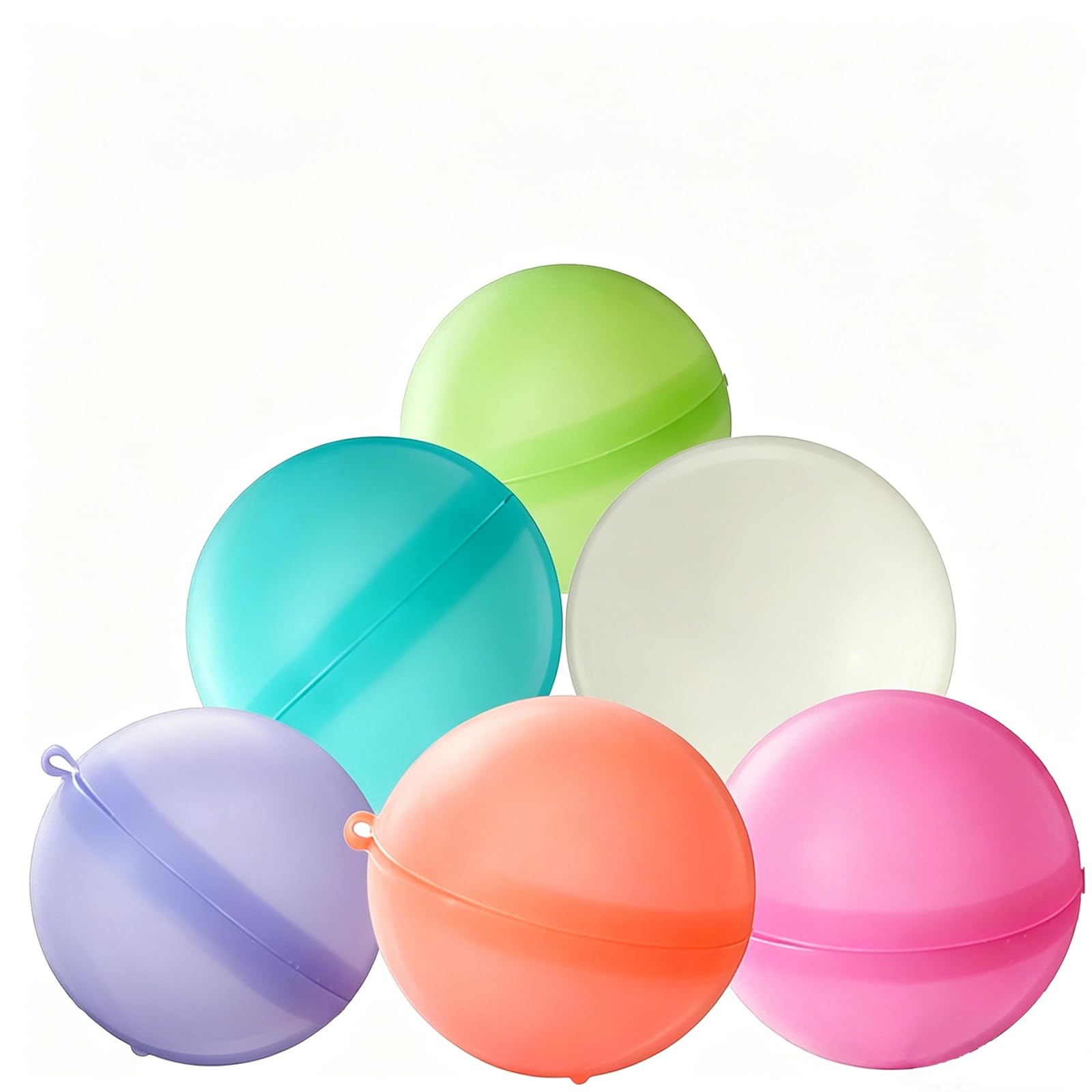 ZhouWei 24 Piezas Globos de Agua Reutilizables Globos de Agua Hinchables Rápidos Silicona Colores Reusable Water Balloons para Uso al Aire Libre Piscina Parque Acuático Fiesta Niños Adultos