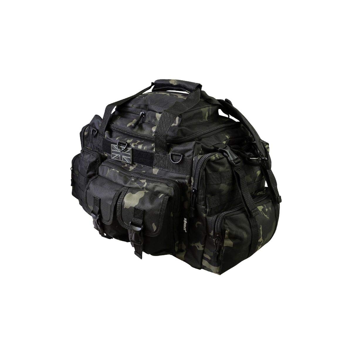 Kombat Tactical Saxon Holdall 50 Litre - BTP MTP Black MOLLE Patrol Travel Pack