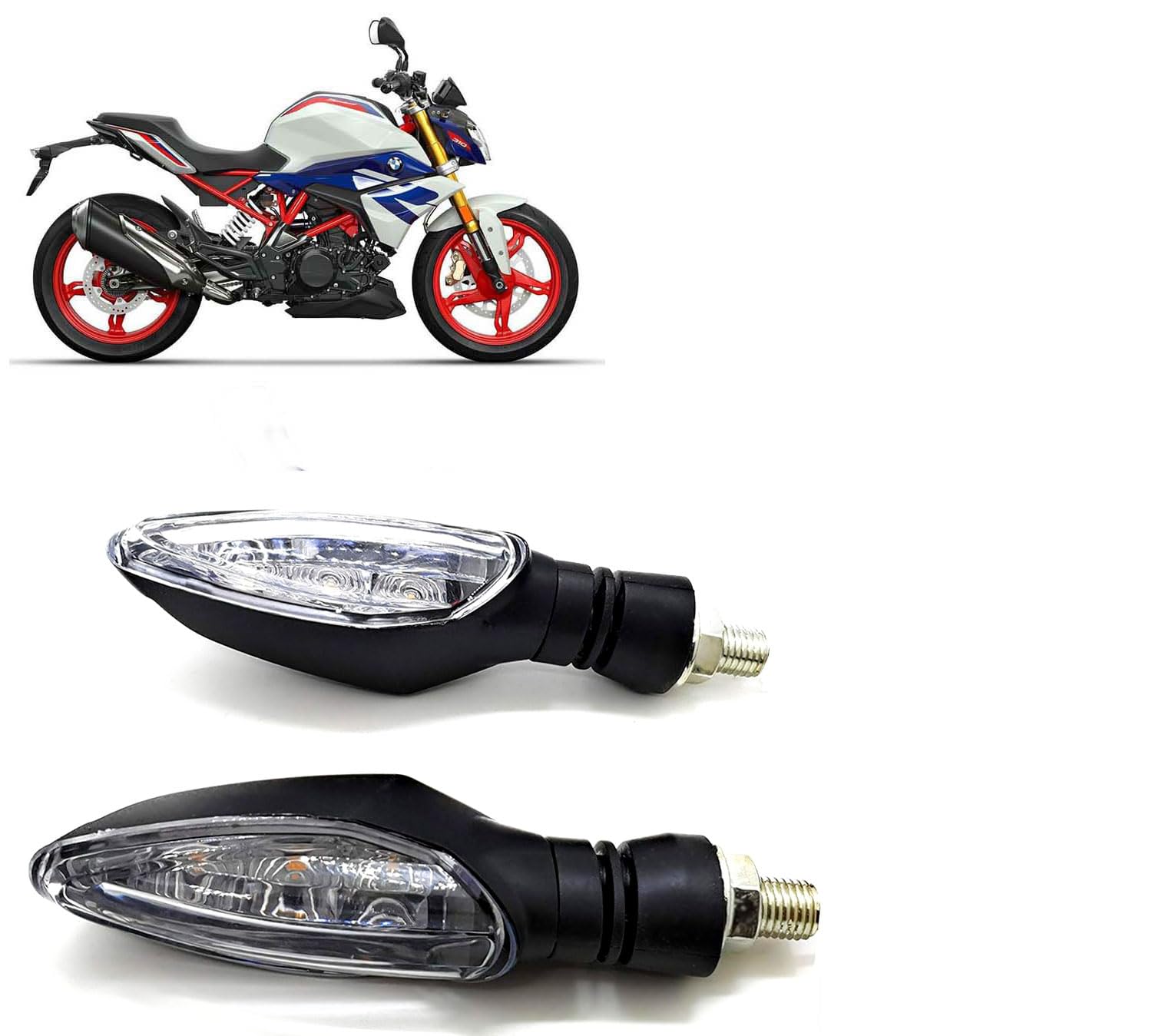 Auto Pearl Hi-quality LED Turn Signal Light compatible with G 310 R (Yellow light, 2 Pcs)-image-38