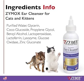Amazon.com : ZYMOX Enzymatic Ear Cleanser for Cats & Kittens, 4 oz