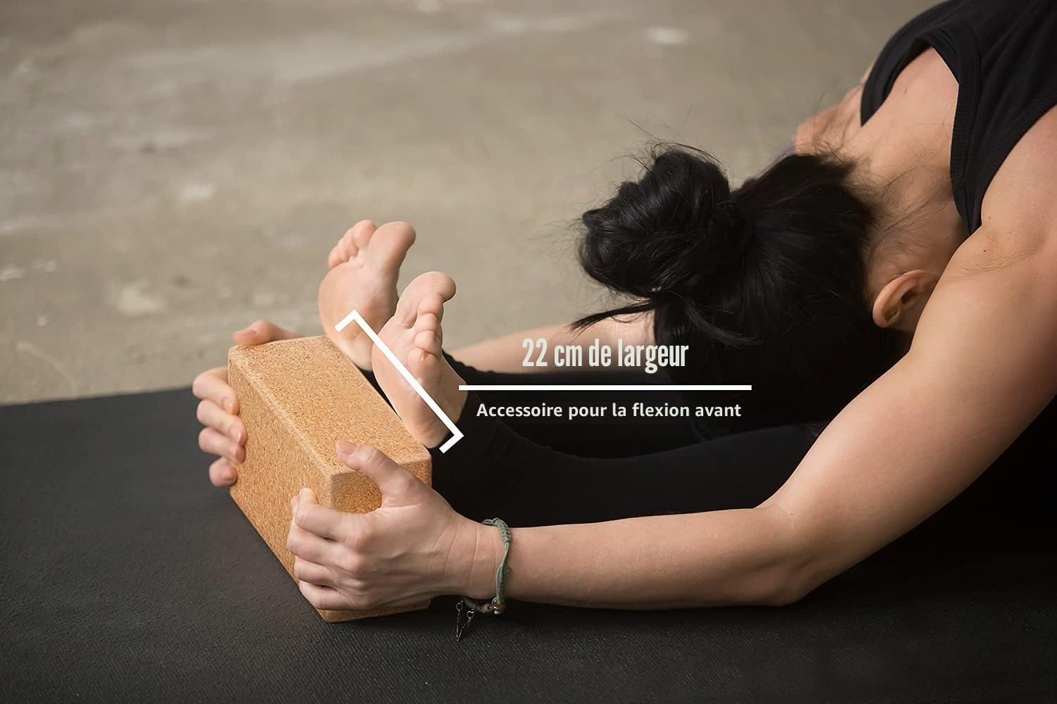 L'original de AMITYUNION - Lot de 2 blocs de yoga - 100% naturel - Hatha Klotz aussi pour les débutants Méditation & Pilates, accessoires de fitness, aides pour le yoga, blocs de yoga 65 mm 2-pack