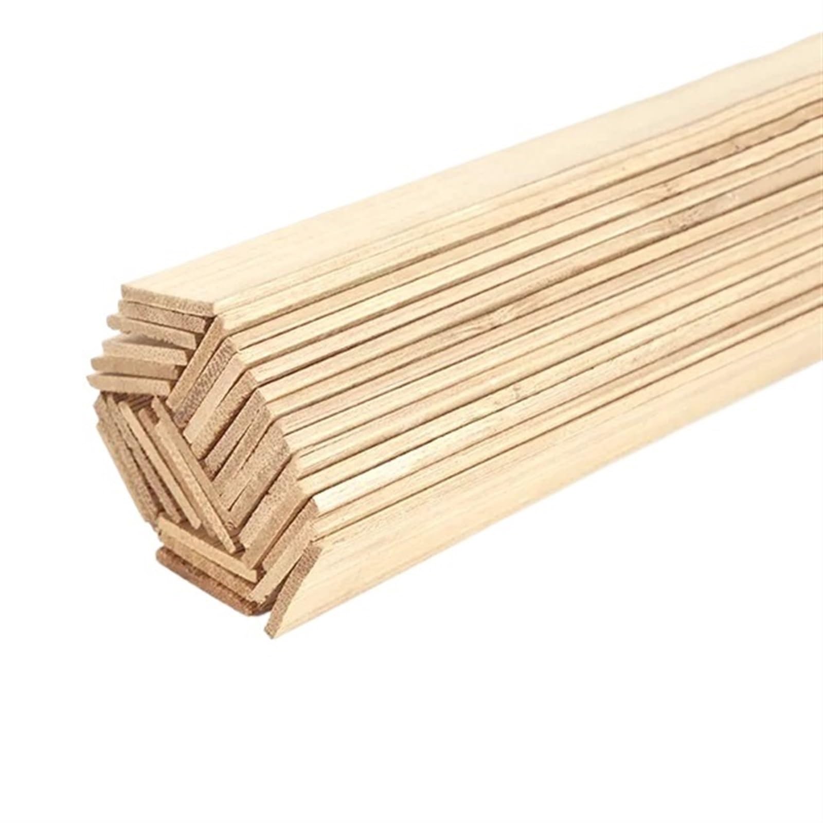 Weitingkkk One Color Wooden Sticks For Crafts, Wooden Dowels Balsa Wood Sticks Multiple Sizes Model Building Diy Accessories(2X20x200mm 20Pcs)