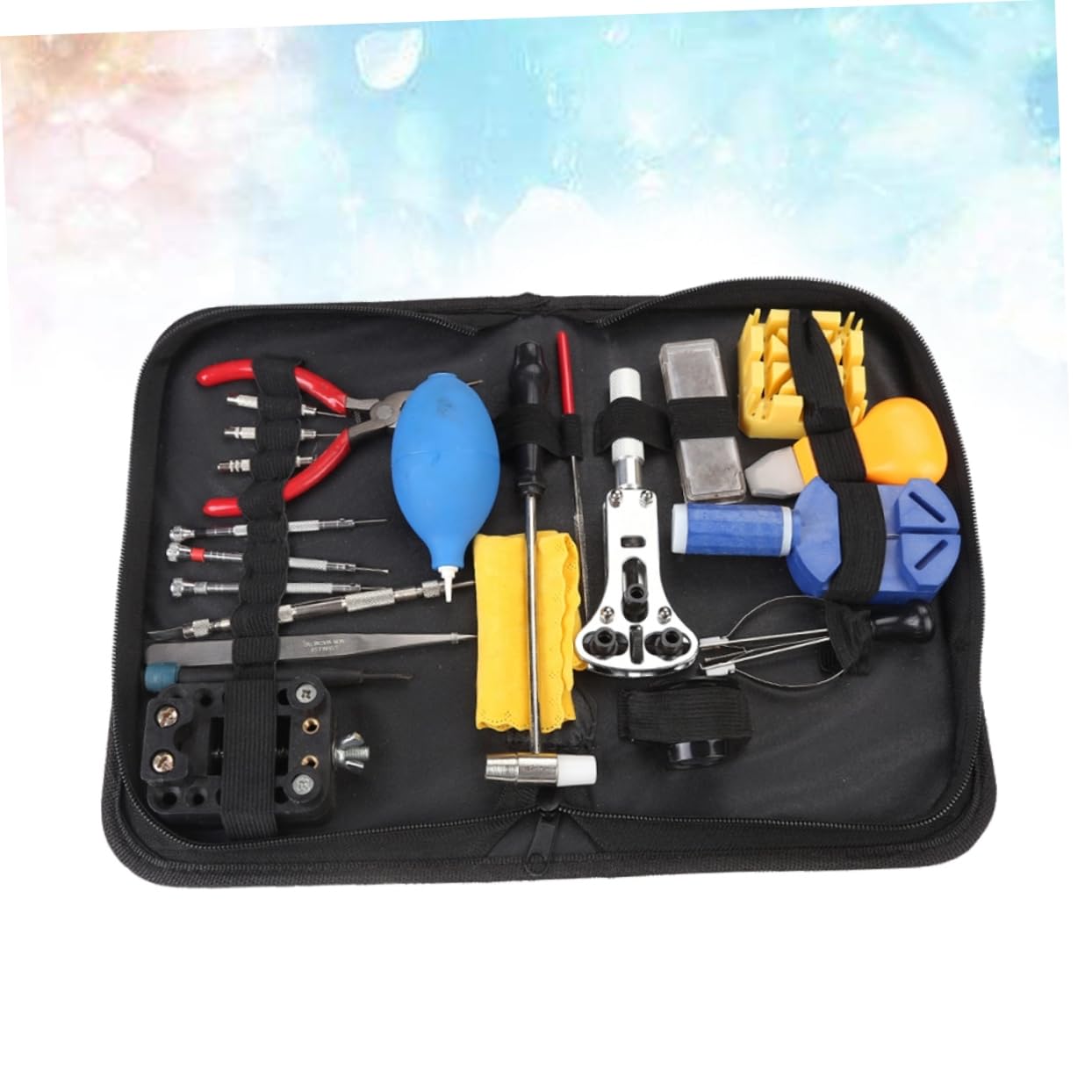 PACKOVE 22piezas Kit de Reparación de Relojes Herramienta Profesional para Cambiar Batería Barra de Resorte Removedor de Eslabones Pasador de Correa Kit de Reparación de Joyas