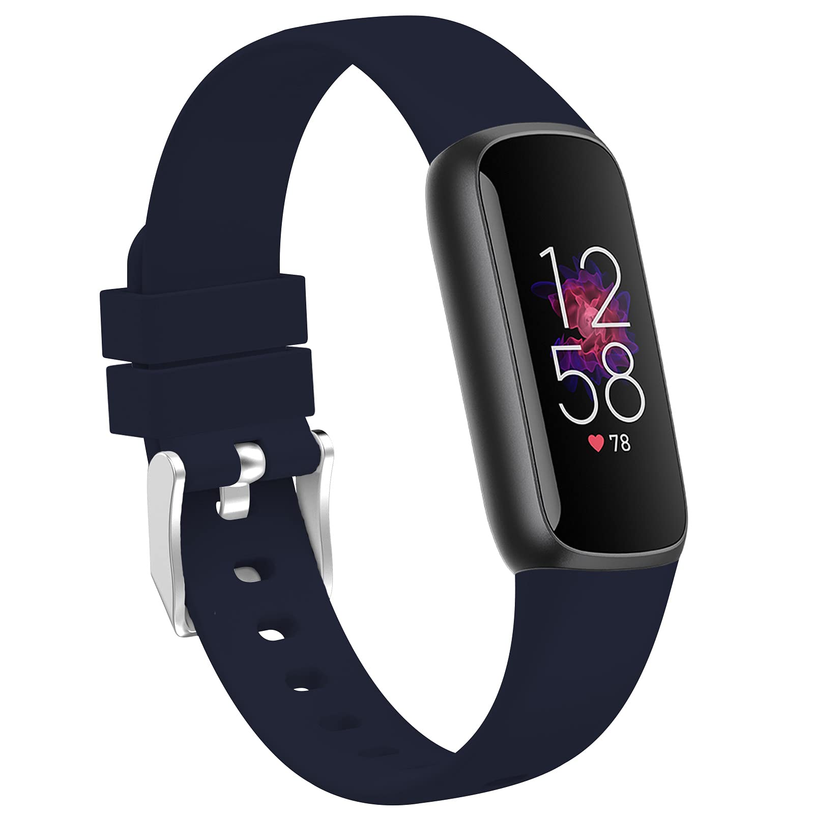 TopPerfekt Straps Compatible with Fitbit Luxe, Women Men Large Small Size Soft Silicone Replacement Sport Wristband Thin Strap Accessories for Fitbit Luxe Fitness and Wellness Tracker in 2021 — image 1